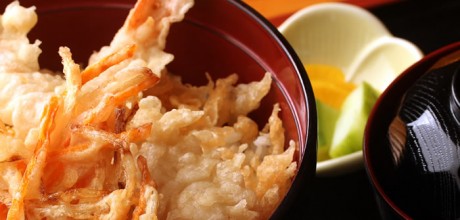 tempura y arroz