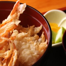 plato camarones tempura arroz